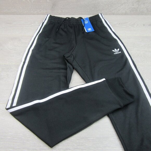 Adidas Originals Adicolor 3 Stripes Track Pants Mens Size Small Black NEW - Picture 3 of 14